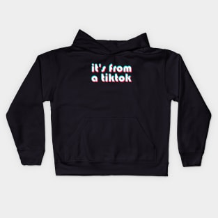 It's From a TikTok! Kids Hoodie